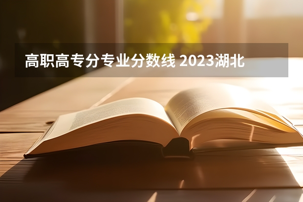 高职高专分专业分数线 2023湖北省技能高考专科分数线