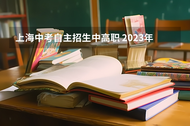 上海中考自主招生中高职 2023年上海中考投档线