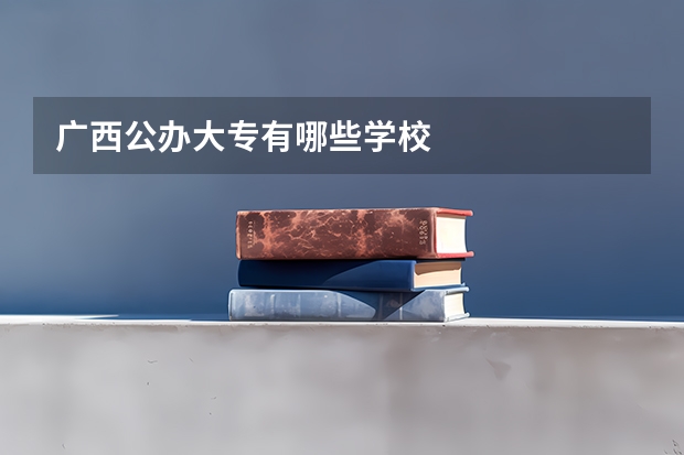 广西公办大专有哪些学校