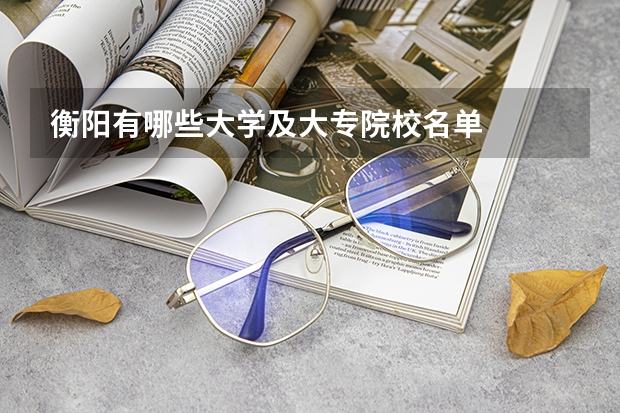 衡阳有哪些大学及大专院校名单