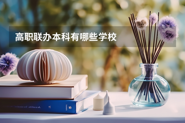 高职联办本科有哪些学校