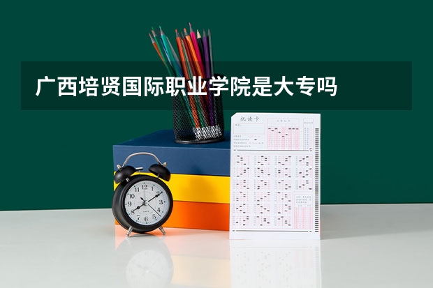 广西培贤国际职业学院是大专吗