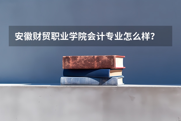 安徽财贸职业学院会计专业怎么样？