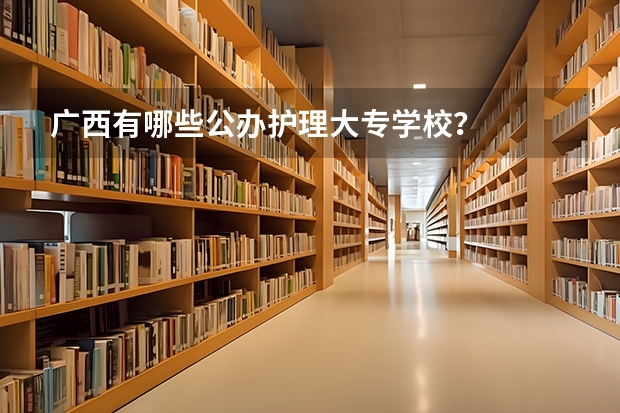 广西有哪些公办护理大专学校？