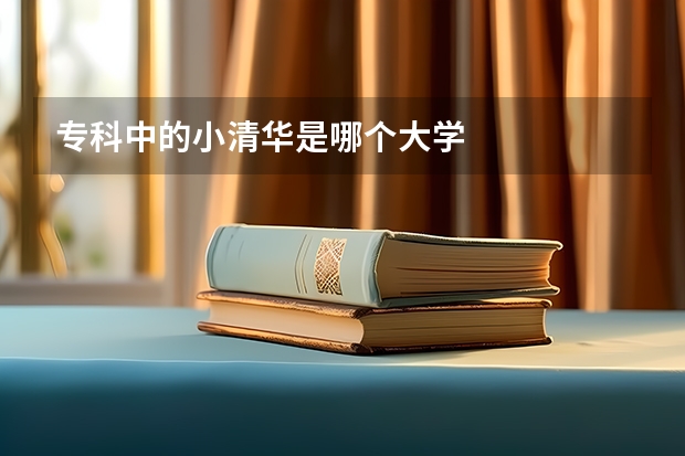 专科中的小清华是哪个大学