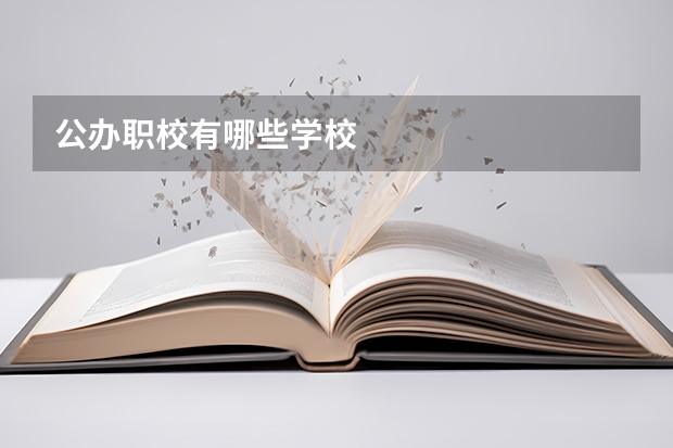 公办职校有哪些学校